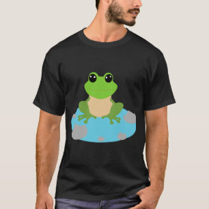 Camiseta rana en el estanque