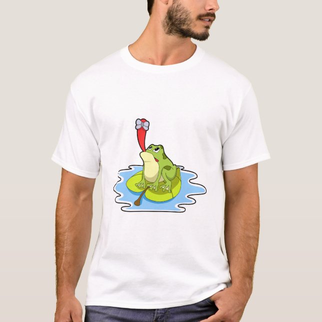 Camiseta Rana en hojas con insectos (Anverso)