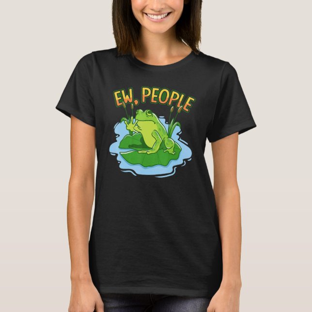 Camiseta Rana En Lily Pad Water Ew People (Anverso)