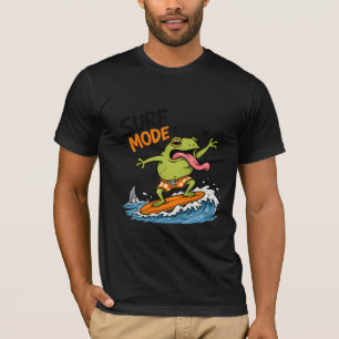 Camiseta Rana en Modo de Surf Divertido Rana Tonta de Ver
