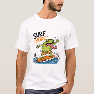Camiseta Rana en Modo Surf Divertido Rana Tonta de Verano
