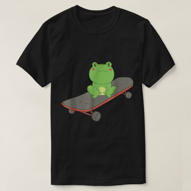 Camiseta Rana En Skateboard (3) (Diseño del anverso)