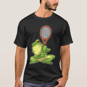 Camiseta Rana en tenis con raqueta de tenis