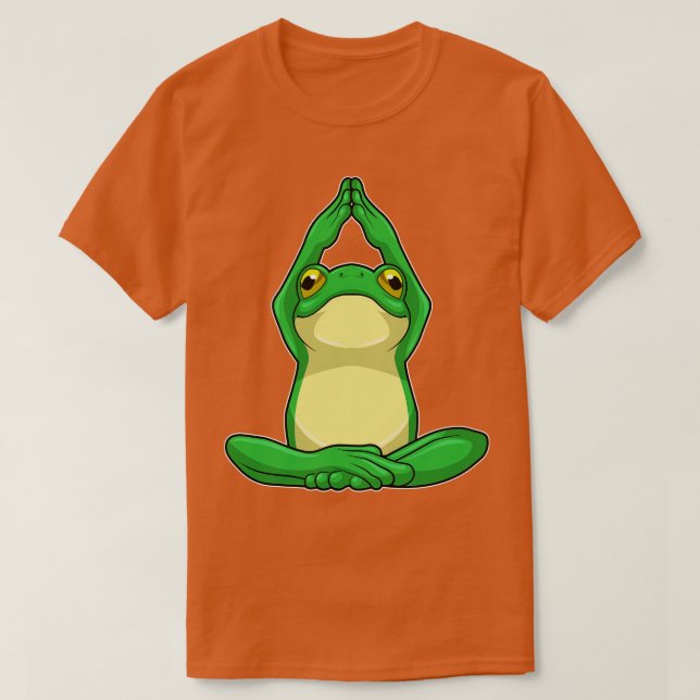 Camiseta Rana en Yoga en piernas cruzadas (Diseño del anverso)