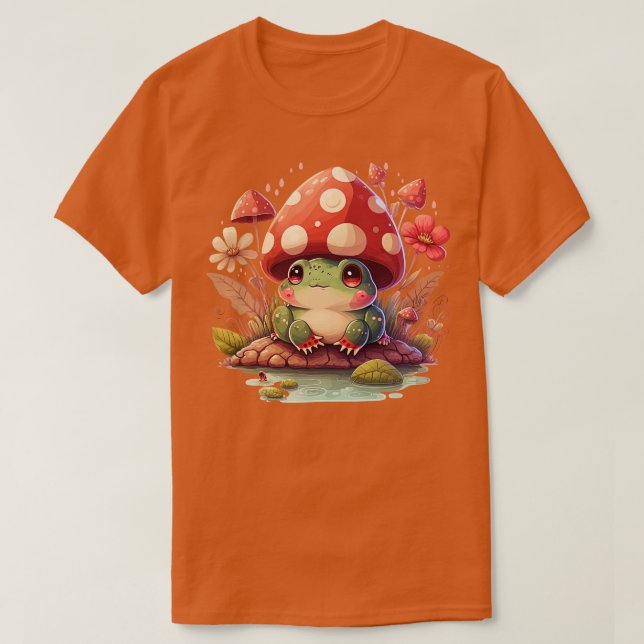 Camiseta rana estética en hongos 13 (Diseño del anverso)