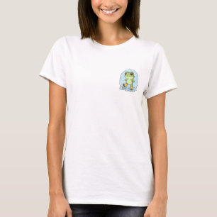 Camiseta Rana Feliz con Botas Amarillas de Lluvia Arte