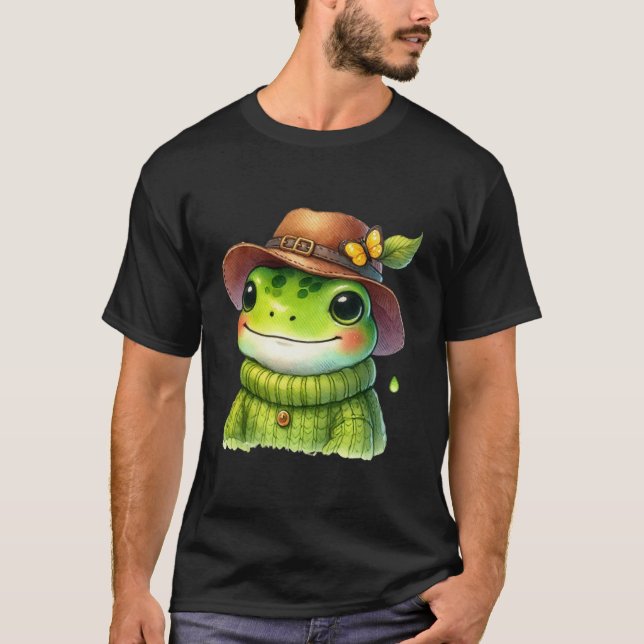 Camiseta Rana feliz Gorra (Anverso)