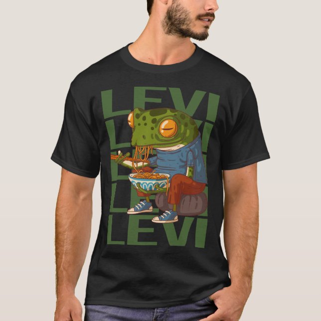 Camiseta Rana feliz - Nombre de Leví (Anverso)