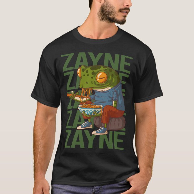 Camiseta Rana feliz - Nombre Zayne (Anverso)
