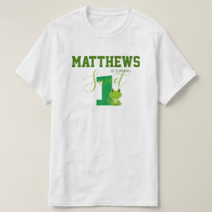 Camiseta Rana fiesta de primer año de edad