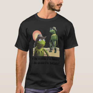 Camiseta Rana fuera soy Hootin Dentro soy Hollerin Hombres