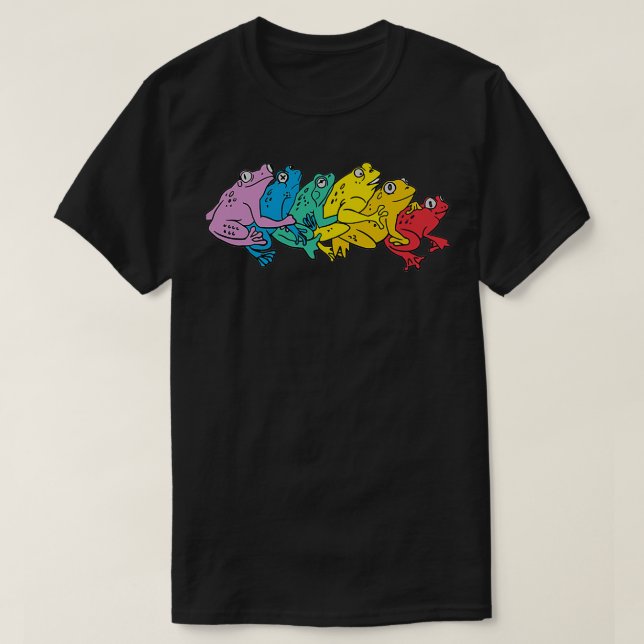 Camiseta Rana gay arcoiris RÁINBOW GAY FRONG 2 (Diseño del anverso)