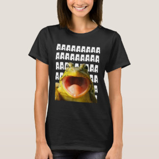 Camiseta Rana Graciosa Gritando Memes Hombres Mujeres Niños