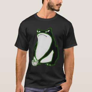 Camiseta Rana Grumpada Dibujando Japonés Por Matsumoto Hoji