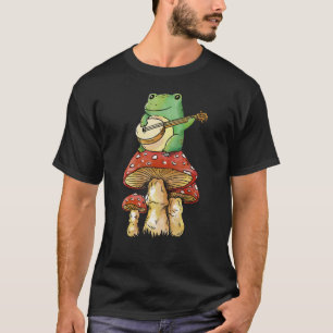 Camiseta Rana Grunge de hadas de algodón sobre hongos W mas