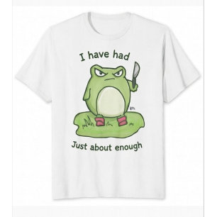 Camiseta Rana Gruñona Con Cuchillo - Me He Hartado