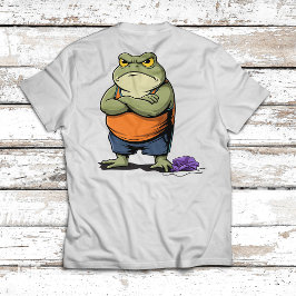 Camiseta Rana gruñona divertida caricatura de rana