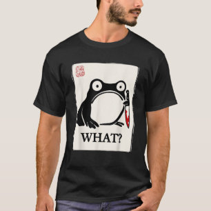 Camiseta Rana gruñona divertida Sumi e Kawaii pintura con t