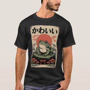 Camiseta Rana gruñona Retro Woodblock Vintage Ukiyo Japones