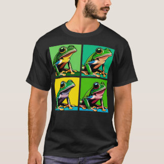 Camiseta Rana Guay de arte de rana verde