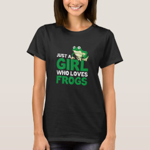 Camiseta Rana Infantes De Cuta Solo Un Chica Que Ama Las Ra