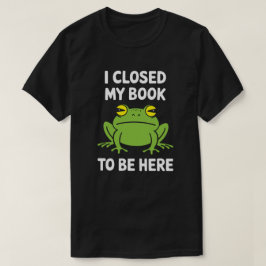 Camiseta Rana infeliz que cerró su libro