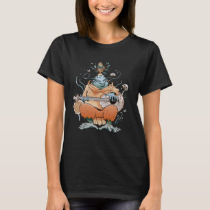 Camiseta Rana Jugando Un Instrumento De Banjo Sentado En El