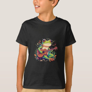 Camiseta Rana juguetona con banjo - Corto anfibio musical