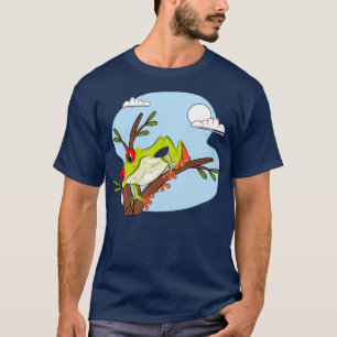 Camiseta Rana Lavada Colgando De La Parte Superior De La Ra