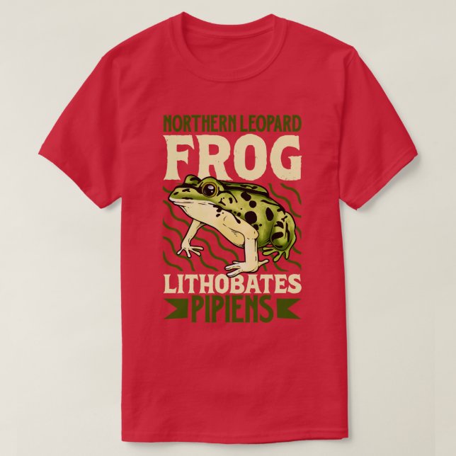 Camiseta Rana leopardo del norte (Diseño del anverso)
