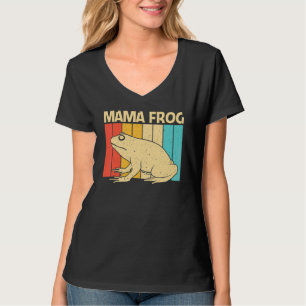 Camiseta Rana Linda Para Mujeres Mamá Cazadora De Sapos Mas