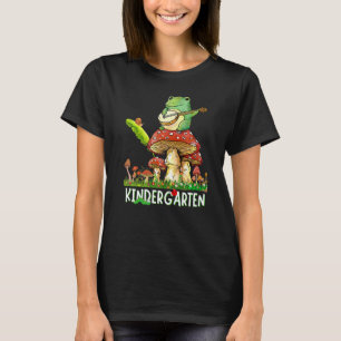 Camiseta Rana Linda Tocando Caracol de Banjo Hongo Jardín d