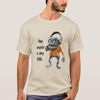 Camiseta Rana loca de música DJ