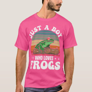 Camiseta Rana Lover Divertido Sólo Un Niño Que Ama A Las Ra