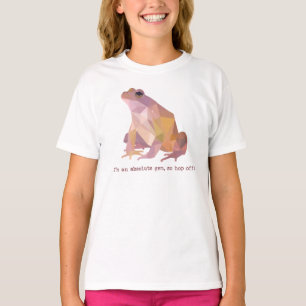 Camiseta Rana Low Poly “Soy una joya absoluta” Para niños