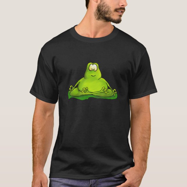 Camiseta Rana meditating gorda (Anverso)