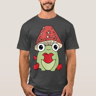 Camiseta Rana Mushroom Goblincore Cottagecore Tee estético