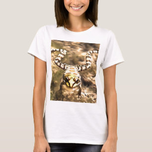 Camiseta Rana Nadadora Inmersa En Un Painti De Agua De Río