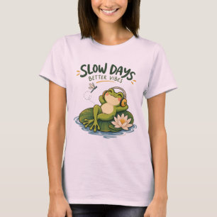 Camiseta Rana Naturaleza Días Lentos Mejores Vibra