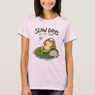 Camiseta Rana Naturaleza Días Lentos Mejores Vibra