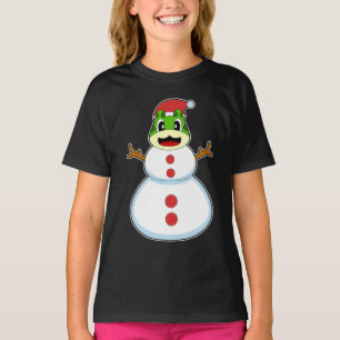 Camiseta Rana Navidad Muñeco de Nieve
