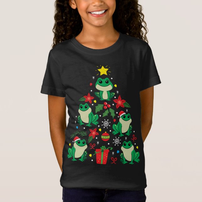 Camiseta Rana Navidad Ornament Tree Funny Xmas Gift (Anverso)