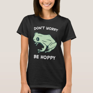 Camiseta Rana No te preocupes Sé feliz Sapo Atrapando Anfib