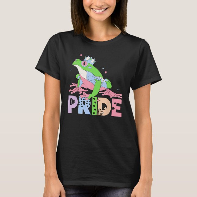 Camiseta Rana Orgullo de arcoiris Lover LGBTQIA Hombres Muj (Anverso)