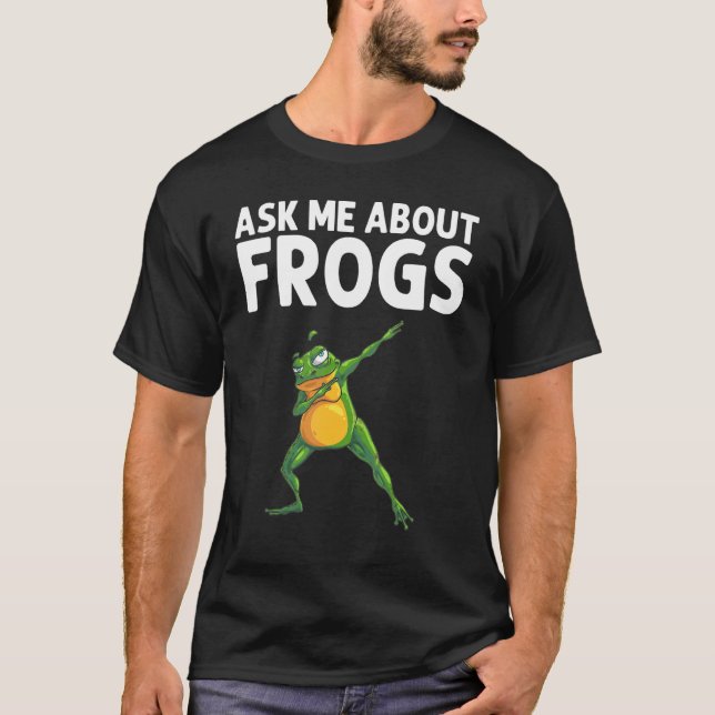 Camiseta Rana Para Hombres Mujeres Dabbing Tadpole Herpetol (Anverso)