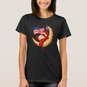 Camiseta Rana Patriótica 4 De Julio Animal Cute Usa América