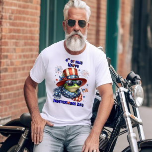 Camiseta Rana Patriótica: Día de la Independencia del Gorra