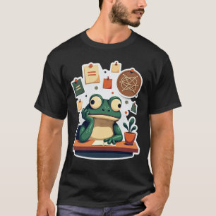 Camiseta Rana Pensativa Divertida Ansiedad Humor Introverti