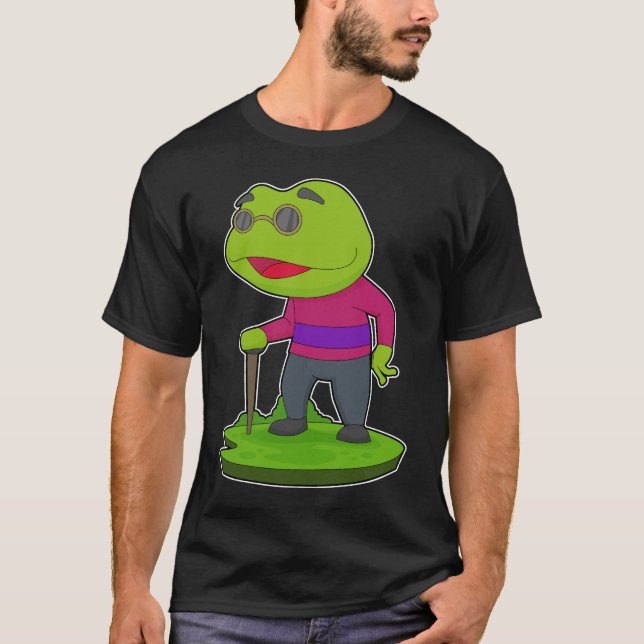 Camiseta Rana Pensioner Walking stick (Anverso)