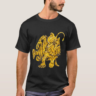 Camiseta Rana Pescadora Estriada de Color Amarillo Azufre A